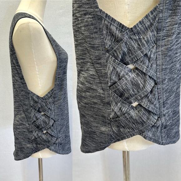 Lululemon Var-City Lattice Muscle Tank in Heathered Black size 6/8 - Picture 2 of 15